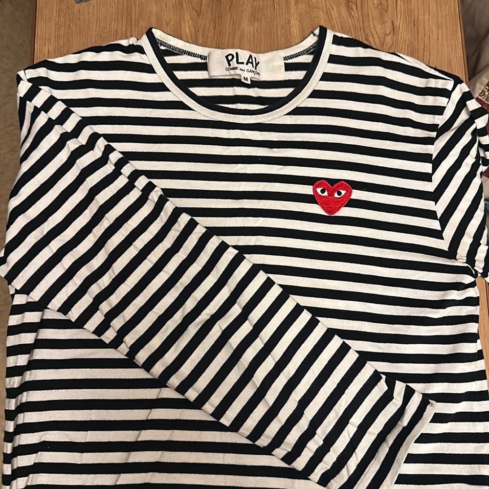 Come de Garçon long sleeve stripped shirt